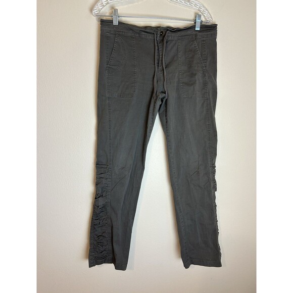 XCVI Wearables Pants Womens L Large Gray Geyser Pockets Utility Lagenlook Grunge - Picture 1 of 3
